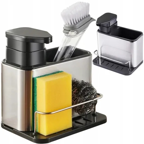 Organizer do zlewu z dozownikiem do płynu oraz pojemnikiem 07300