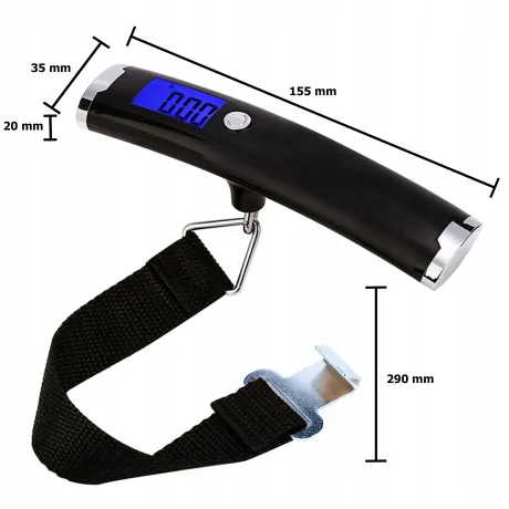 Waga bagażowa elektroniczna na baterie 50 kg LS01