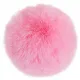 Brelok do kluczy pompon puszek różowy 01770_R