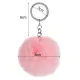 Brelok do kluczy pompon puszek różowy 01770_R