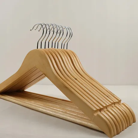 Wieszak drewniany na ubrania 3 sztuki 27428