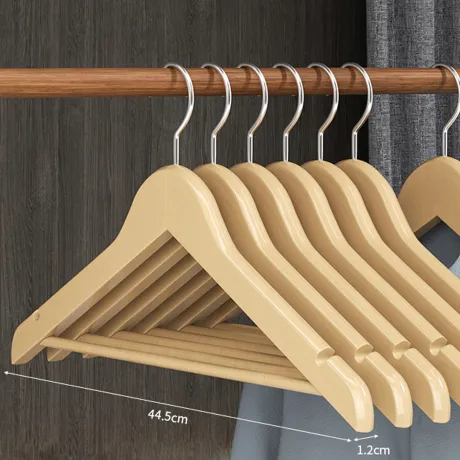 Wieszak drewniany na ubrania 3 sztuki 27428