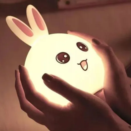 Lampka nocna królik USB kolorowa 24072
