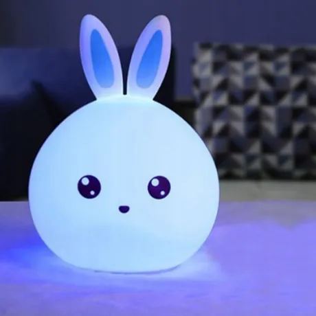 Lampka nocna królik USB kolorowa 24072