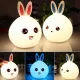 Lampka nocna królik USB kolorowa 24072