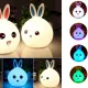 Lampka nocna królik USB kolorowa 24072