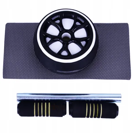 Wałek roller do ćwiczeń mięśni brzucha + mata 14312