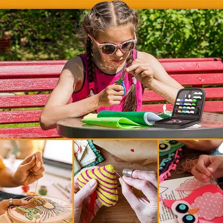 Zestaw do szycia w etui krawiecki turystyczny 01696