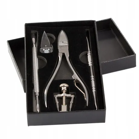 Zestaw na wrastające paznokcie cążki klamra pilnik 01880