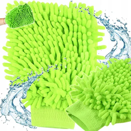 Rękawica z mikrofibry ścierka zielona 01739_Z