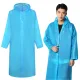 Płaszcz przeciwdeszczowy z kapturem niebieski 01697_N