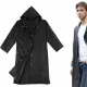 Płaszcz przeciwdeszczowy z kapturem czarny 01697_CZ