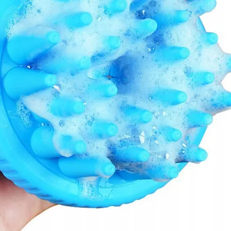 Szczotka myjąca dla psa kota z dozownikiem 19297