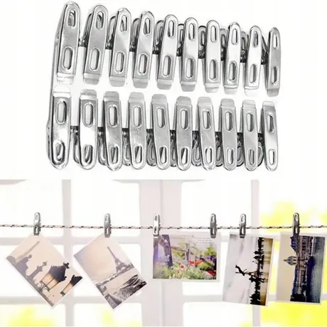 Metalowe klamerki do prania 20 sztuk 27327