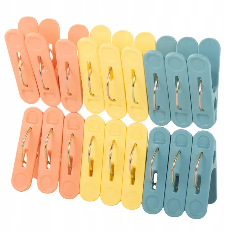 Klamerki do prania plastikowe 18 sztuk 27326