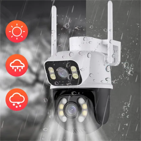 Kamera zewnętrzna obrotowa z WiFi detekcja diody 2x3MPX A28