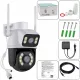 Kamera zewnętrzna obrotowa z WiFi detekcja diody 2x3MPX A28