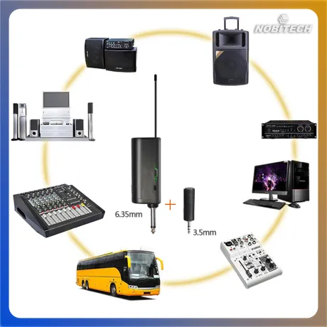 Zestaw dwóch mikrofonów dynamicznych bezprzewodowych + odbiorniki DM02