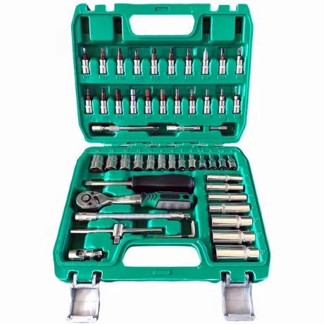 Zestaw narzędzi grzechotka w komplecie z bitami walizka 53 elementy TK02