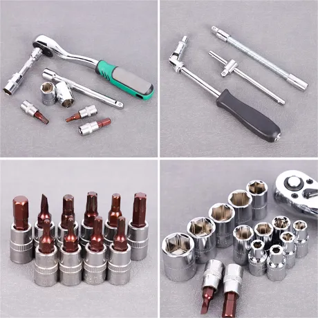 Zestaw narzędzi grzechotka w komplecie z bitami walizka 53 elementy TK02