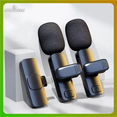 Zestaw dwóch mikrofonów krawatowych do telefonu USB-C K9