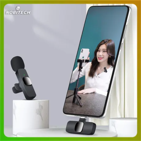 Zestaw dwóch mikrofonów krawatowych do telefonu USB-C K9