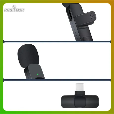 Zestaw dwóch mikrofonów krawatowych do telefonu USB-C K9