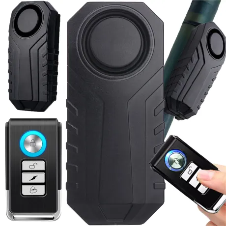 Alarm rowerowy bezprzewodowy + pilot BA100