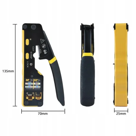 Narzędzie wielofunkcyjne zaciskarka kabli sieciowych RJ