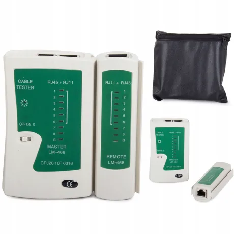 Tester kabli sieciowych UTP RJ45 RJ11 LAN + ETUI 11249