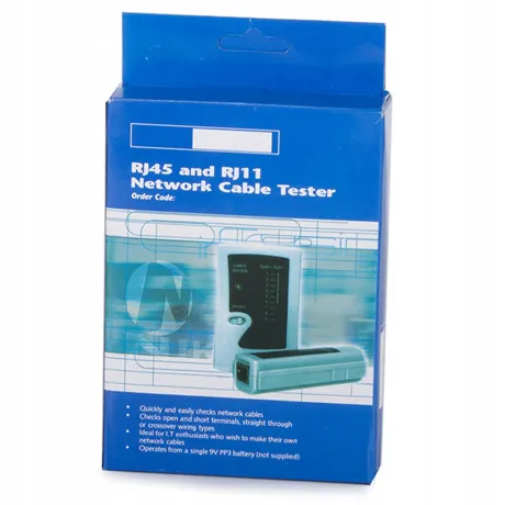 Tester kabli sieciowych UTP RJ45 RJ11 LAN + ETUI 11249
