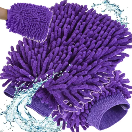 Rękawica z mikrofibry ścierka fioletowa 01740_F