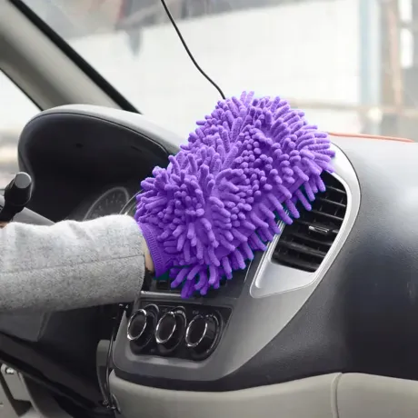 Rękawica z mikrofibry ścierka fioletowa 01740_F