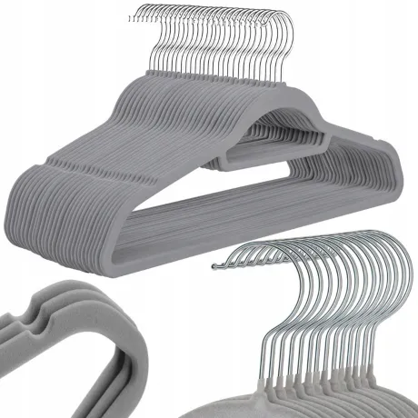 Welurowy wieszak na ubrania 20 szt 27596_SZ
