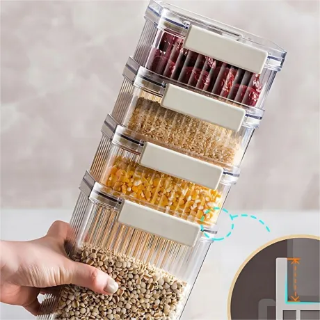 Pojemniki kuchenne na żywność z uszczelką 7 szt. 07398