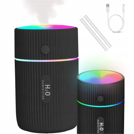 Nawilżacz ultradźwiękowy z lampką nocną LED RGB AH08-CZ