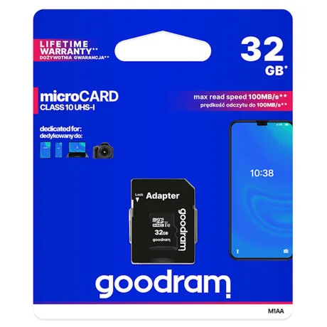 Karta pamięci 32GB Goodram micro SD + adapter SD